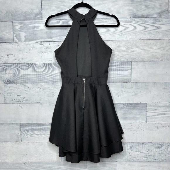 🍉 Lulus Dress Rehearsal Black Skater Dress - Picture 7 of 8